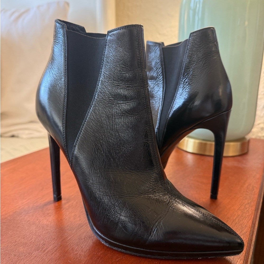 Saint Laurent Black Ankle Booties